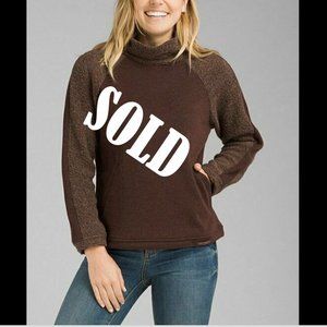 prAna Cocoa Heather Lockwood Pullover Sweater